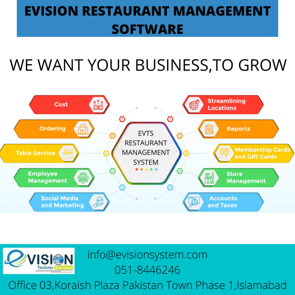 Evision restaurant management software